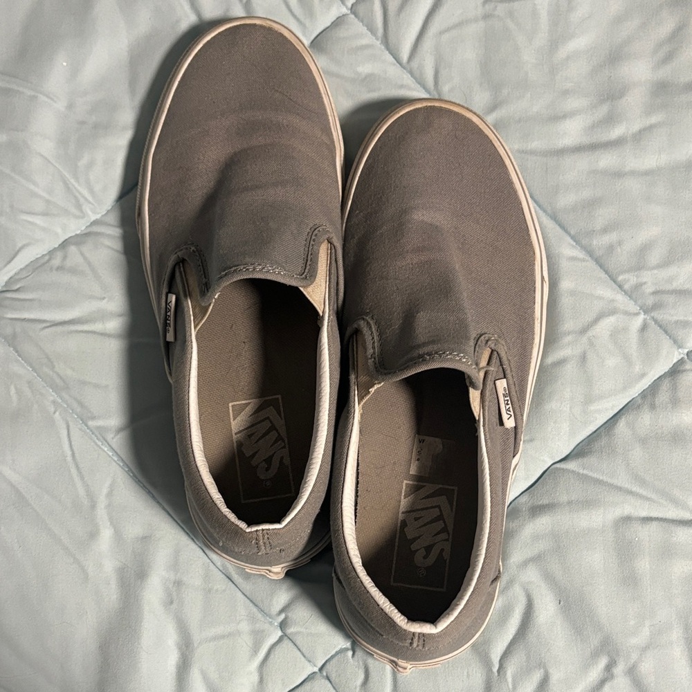 Vans Classic Gray Slip-On Sneakers